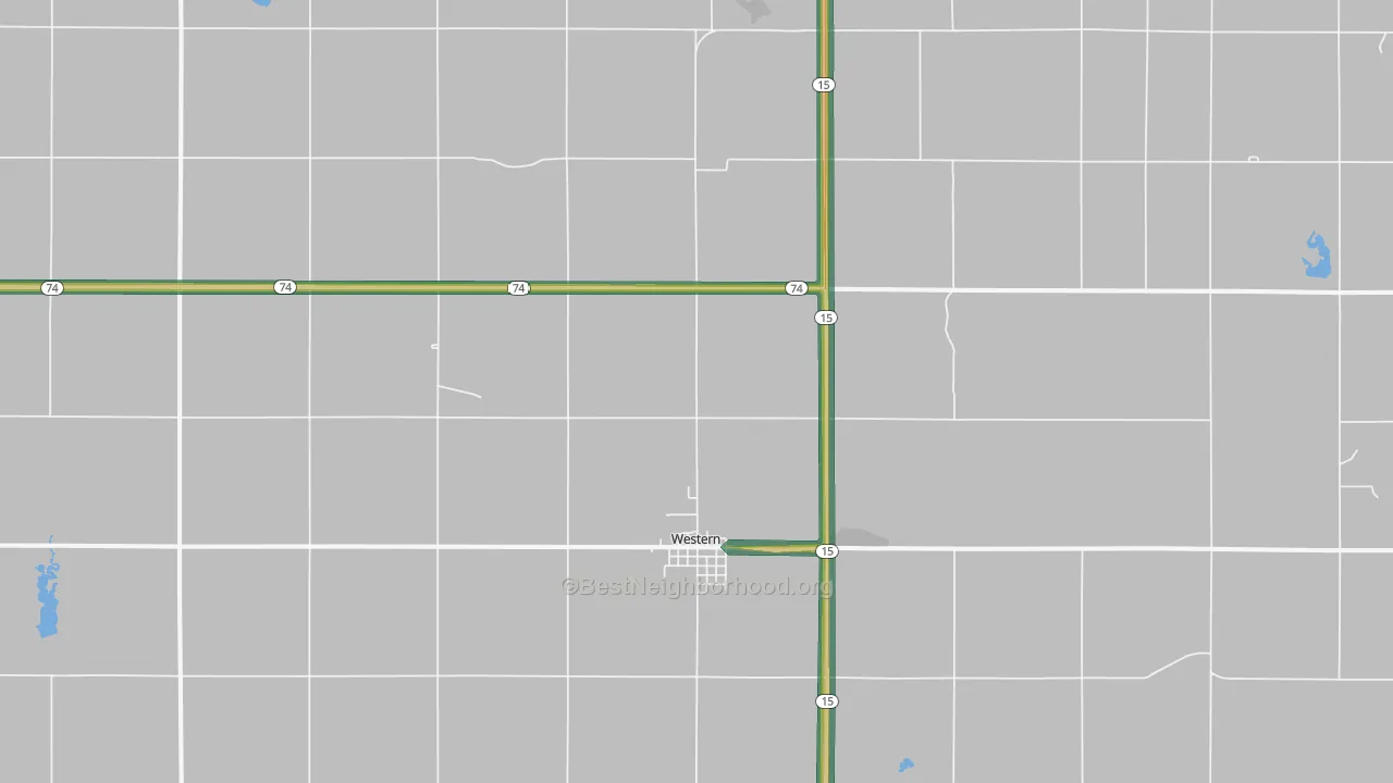 68464, NE Map of Noise Levels in 68464