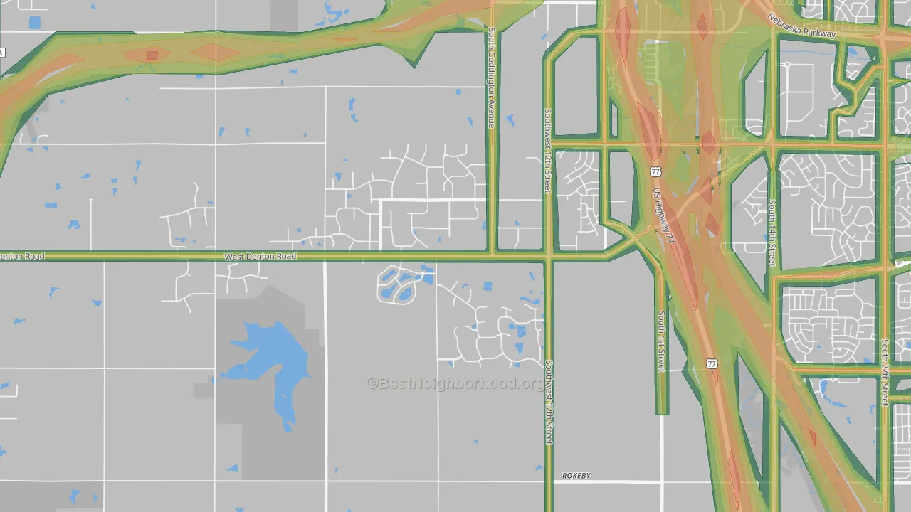 68523, NE Map of Noise Levels in 68523