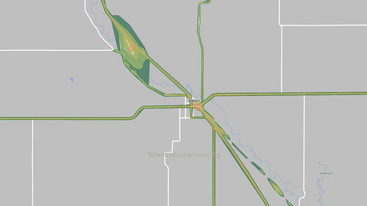 68620, NE Map of Noise Levels in 68620