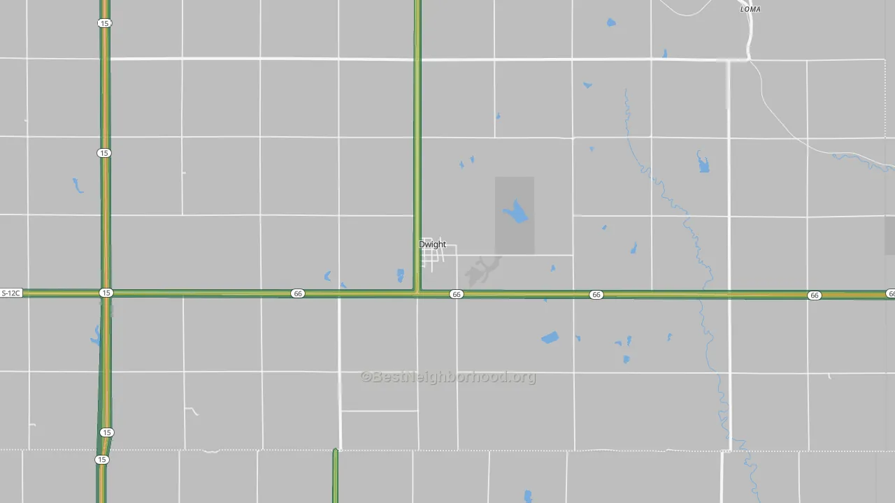 68635, NE Map of Noise Levels in 68635