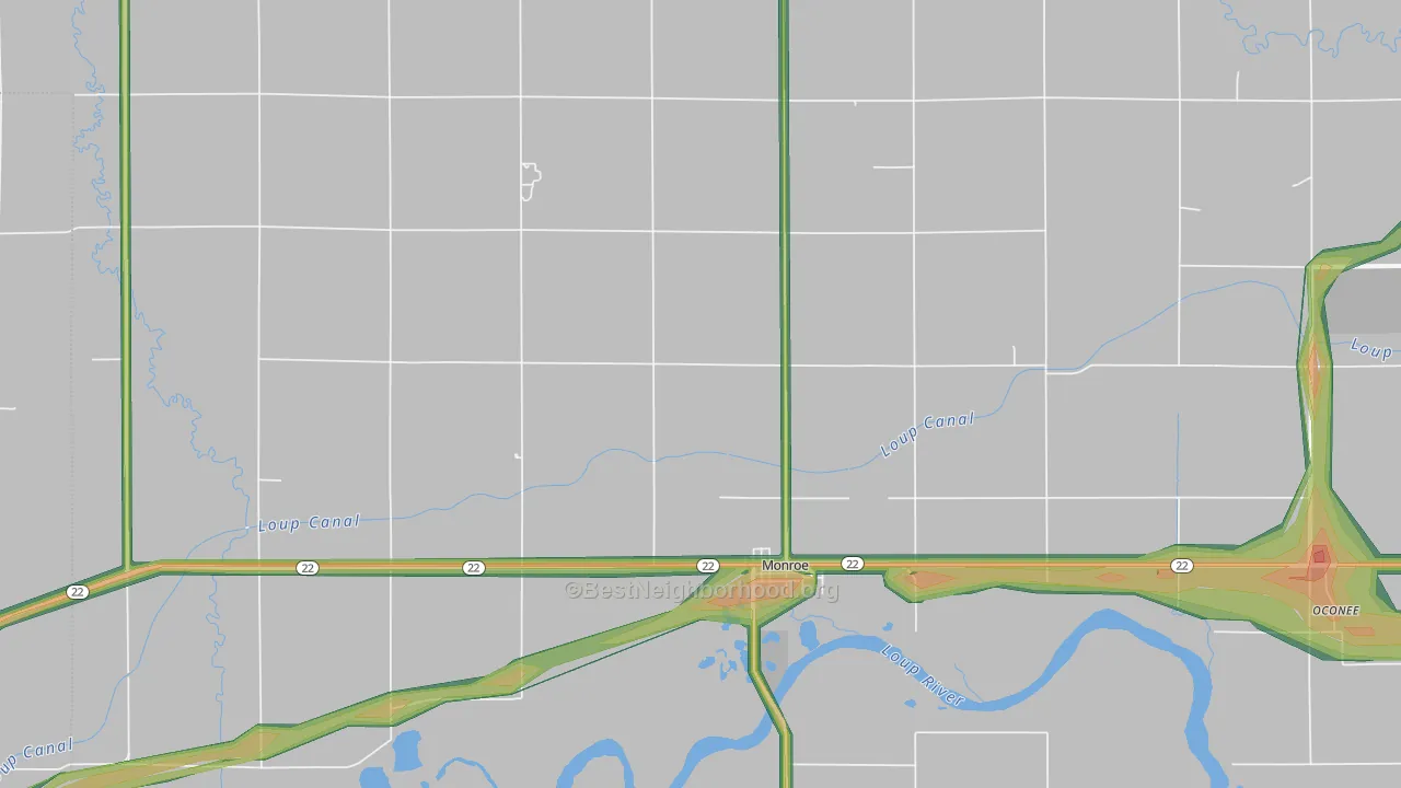 68647, NE Map of Noise Levels in 68647