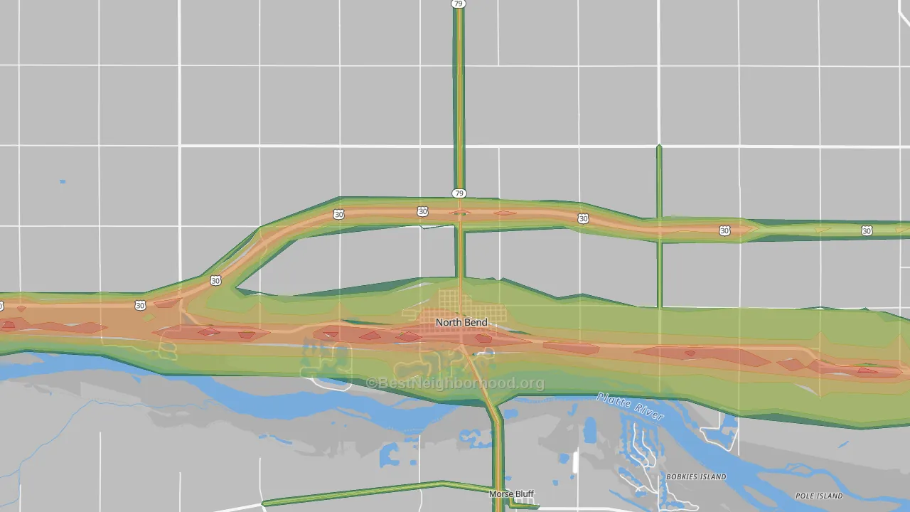 68649, NE Map of Noise Levels in 68649