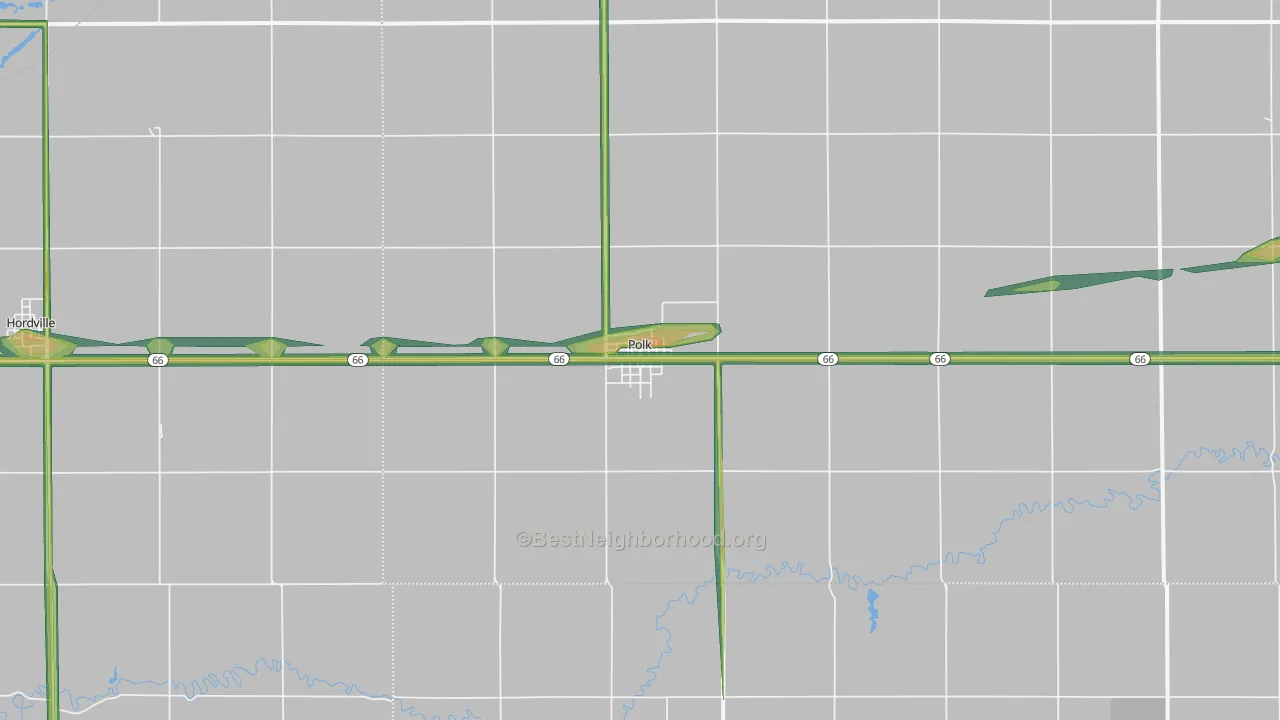 68654, NE Map of Noise Levels in 68654
