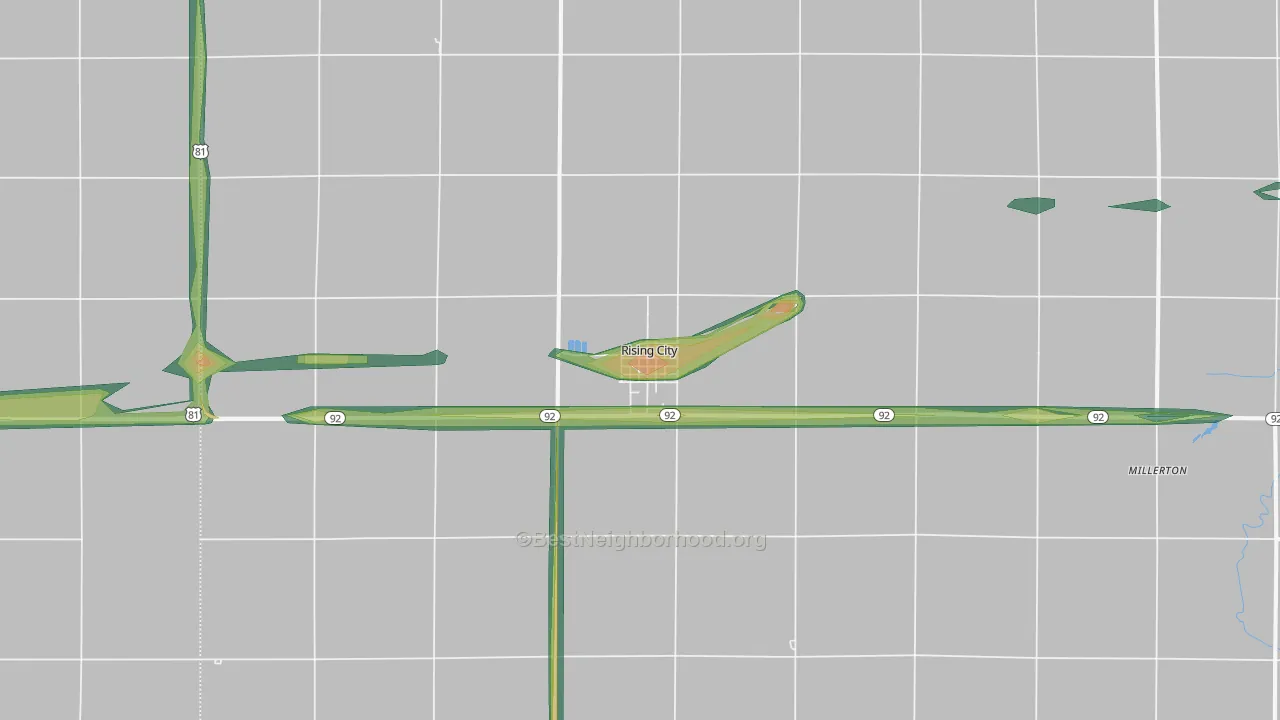 68658, NE Map of Noise Levels in 68658