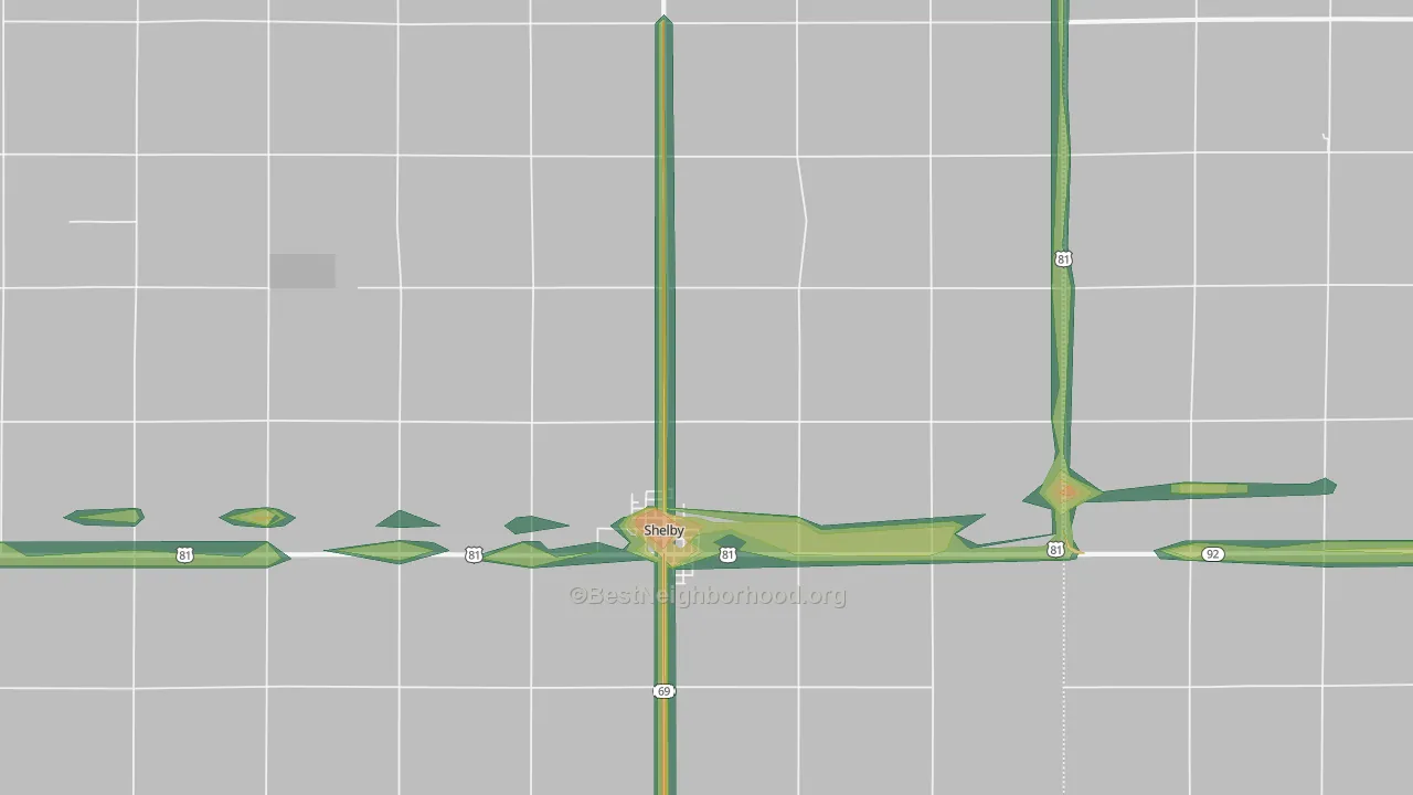 68662, NE Map of Noise Levels in 68662