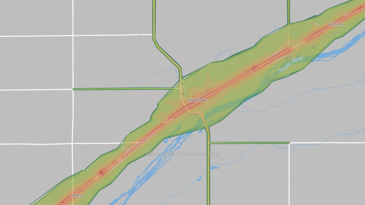 68663, NE Map of Noise Levels in 68663