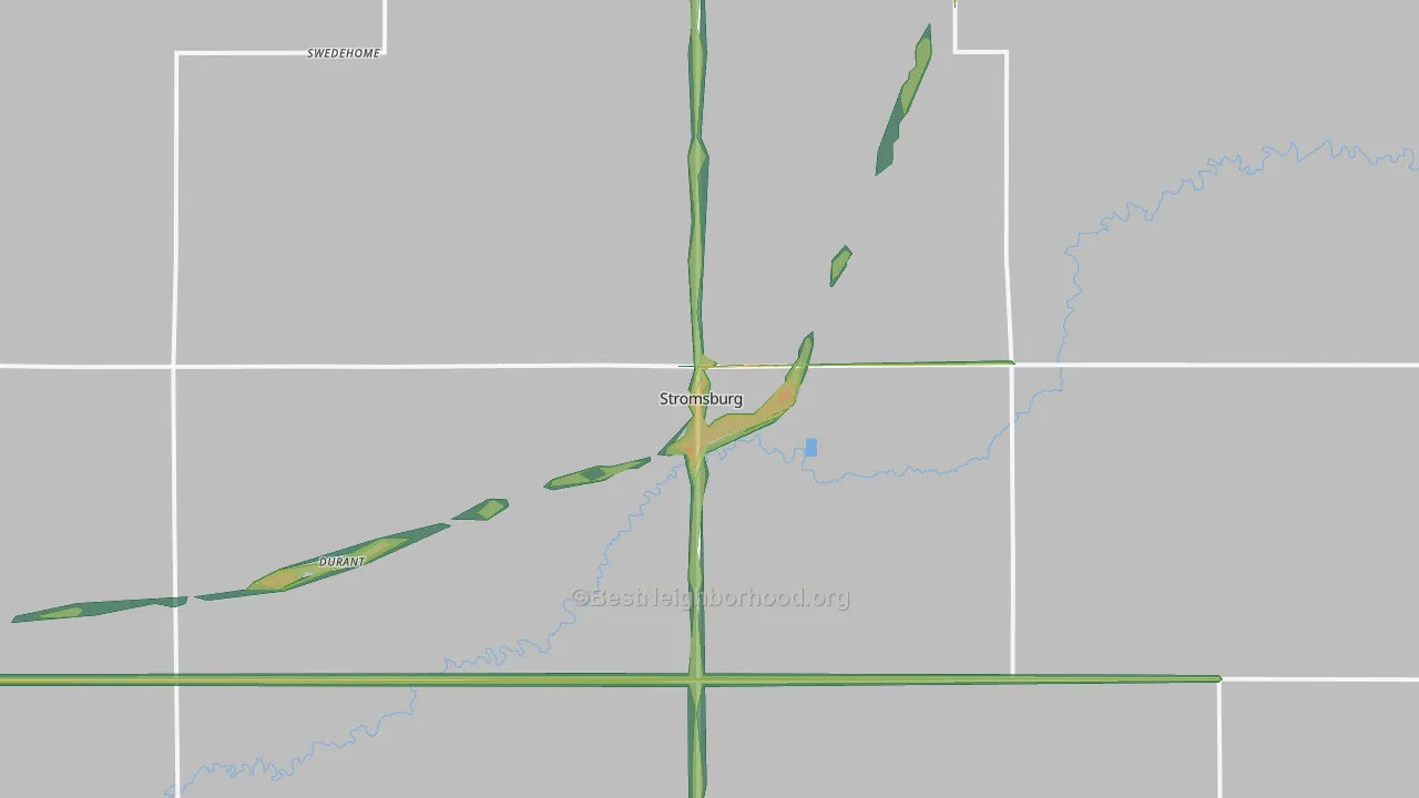 68666, NE Map of Noise Levels in 68666