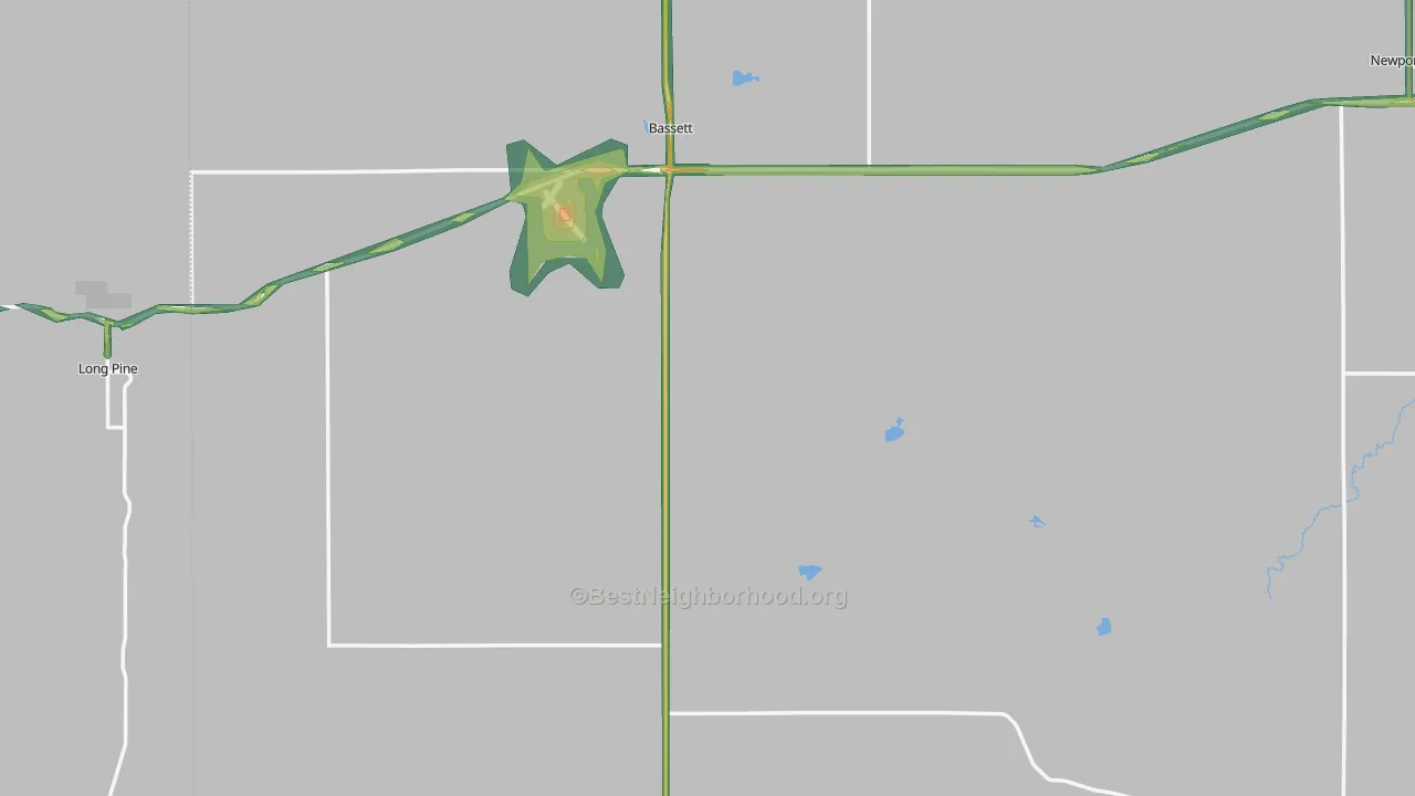 68714, NE Map of Noise Levels in 68714
