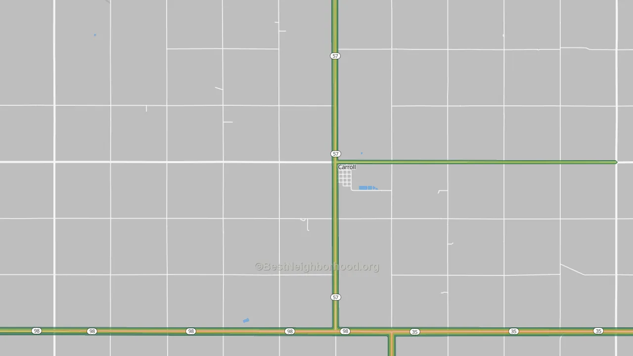 68723, NE Map of Noise Levels in 68723