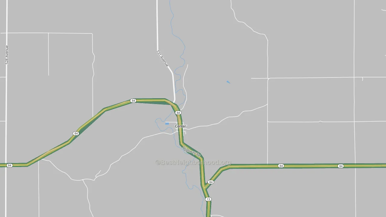 68724, NE Map of Noise Levels in 68724