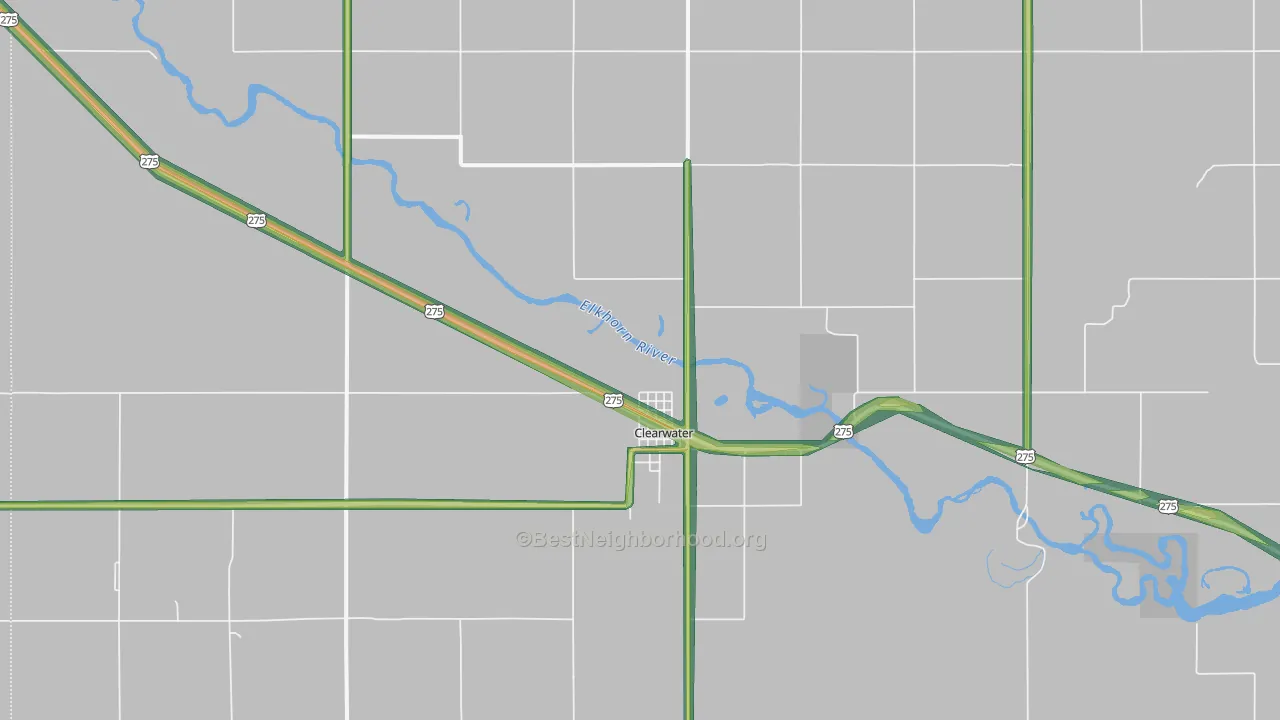 68726, NE Map of Noise Levels in 68726