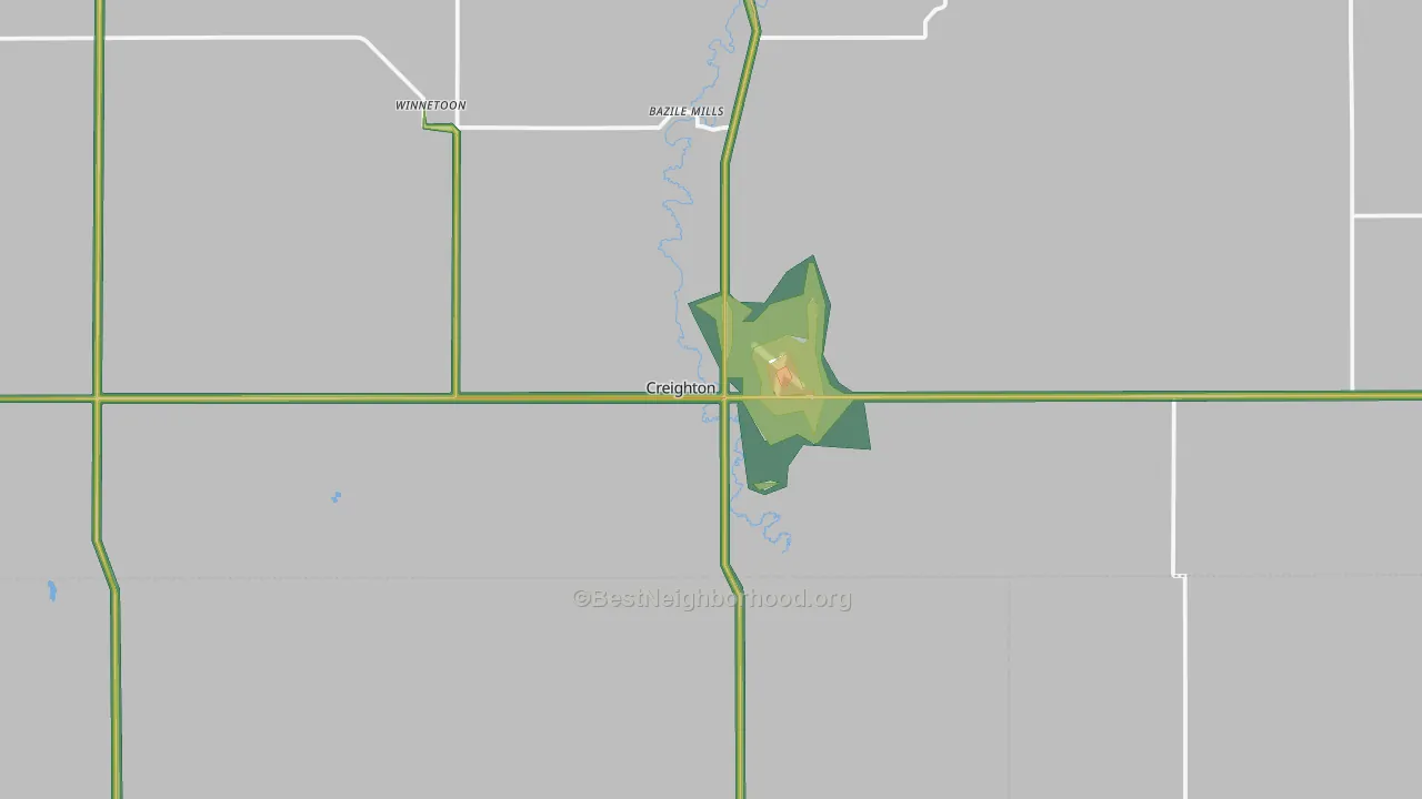 68729, NE Map of Noise Levels in 68729
