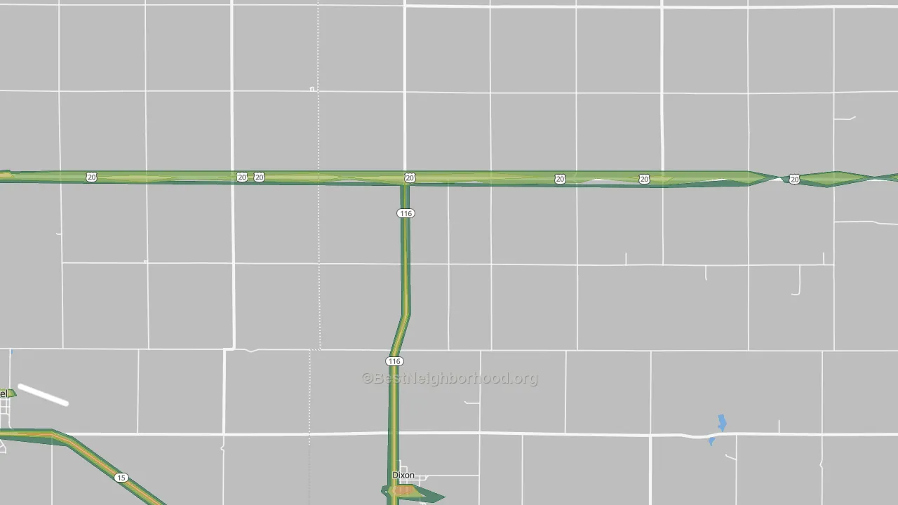 68732, NE Map of Noise Levels in 68732