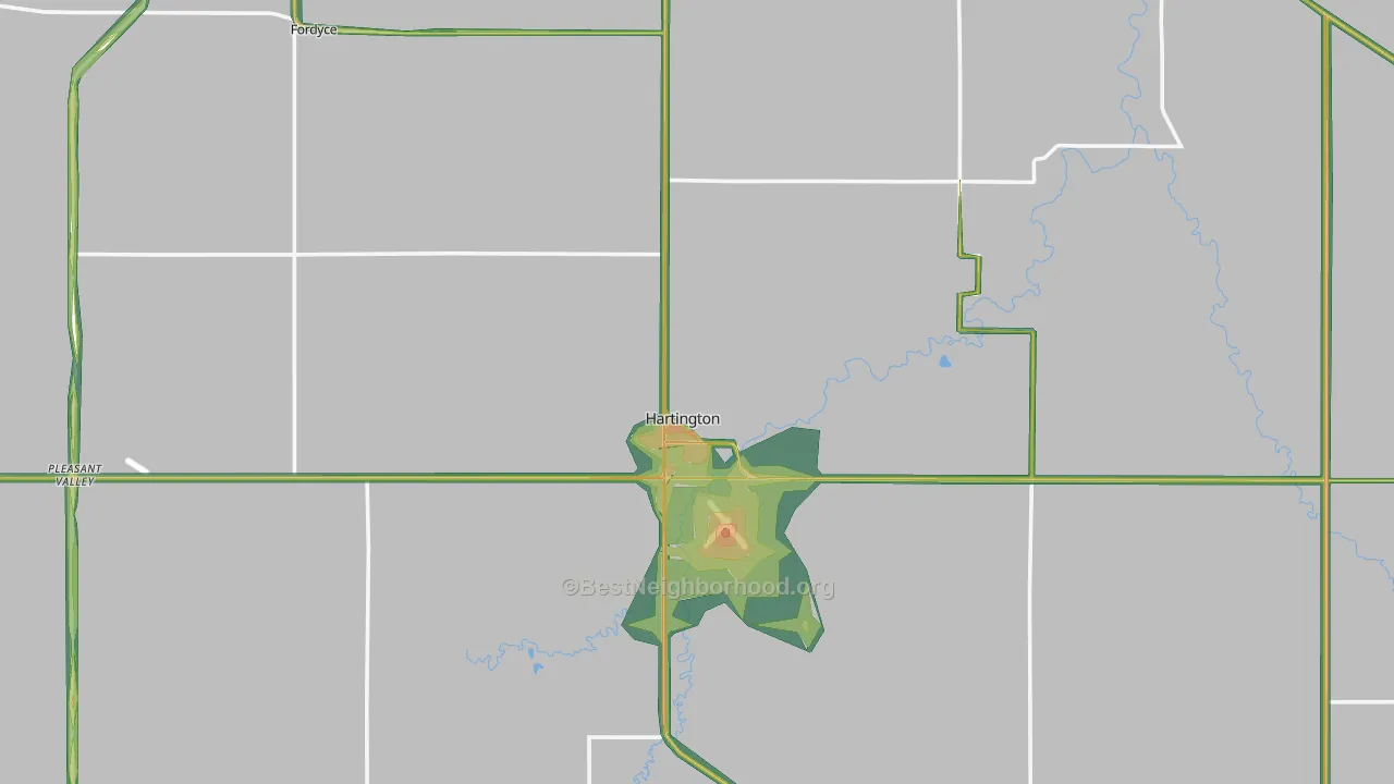 68739, NE Map of Noise Levels in 68739