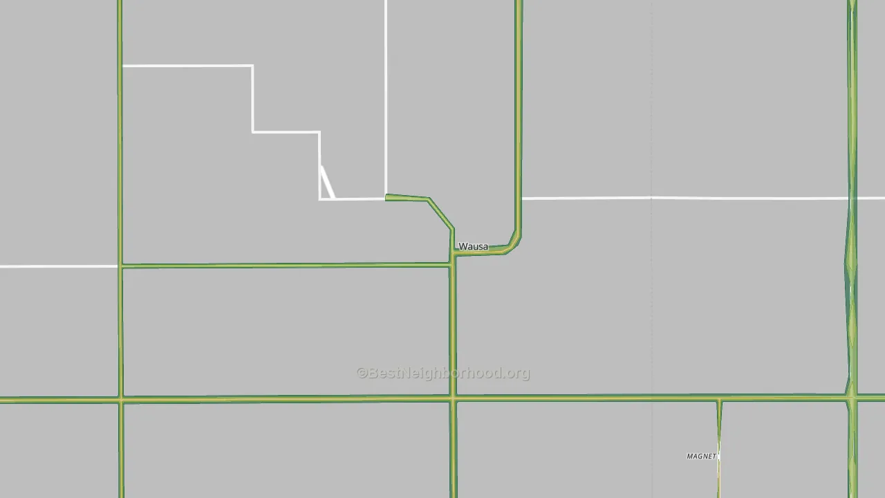68786, NE Map of Noise Levels in 68786