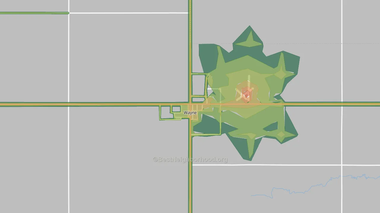 68787, NE Map of Noise Levels in 68787