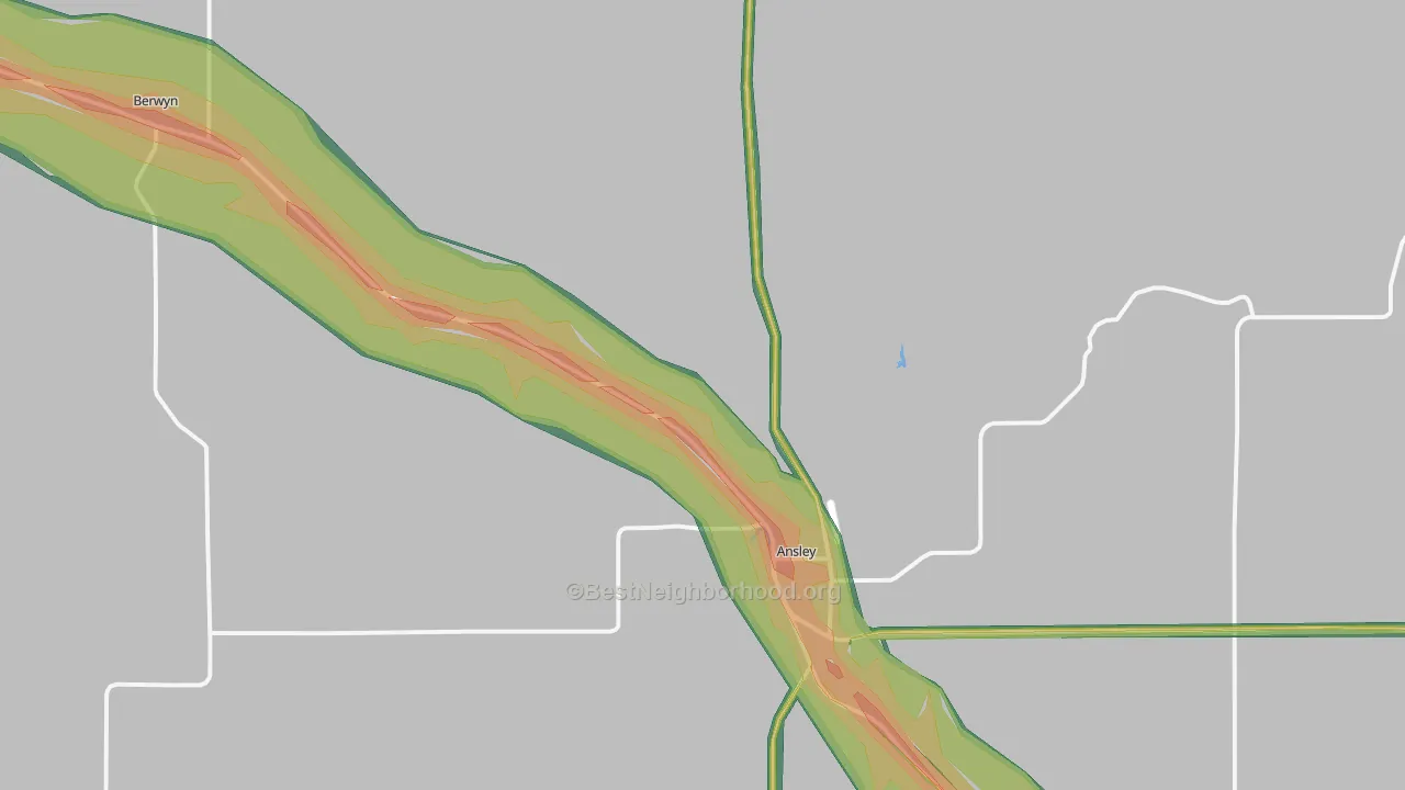 68814, NE Map of Noise Levels in 68814