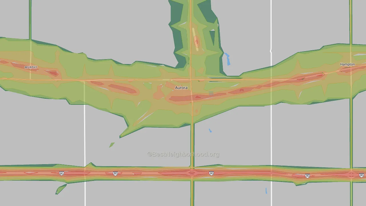 68818, NE Map of Noise Levels in 68818