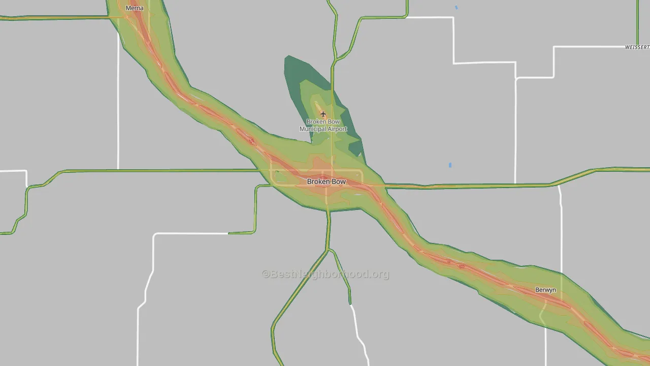 68822, NE Map of Noise Levels in 68822