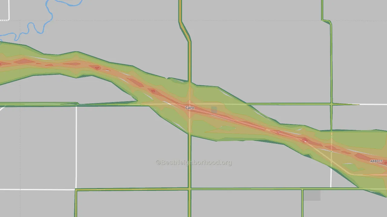 68824, NE Map of Noise Levels in 68824