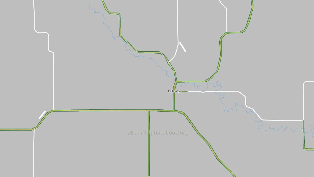 68825, NE Map of Noise Levels in 68825