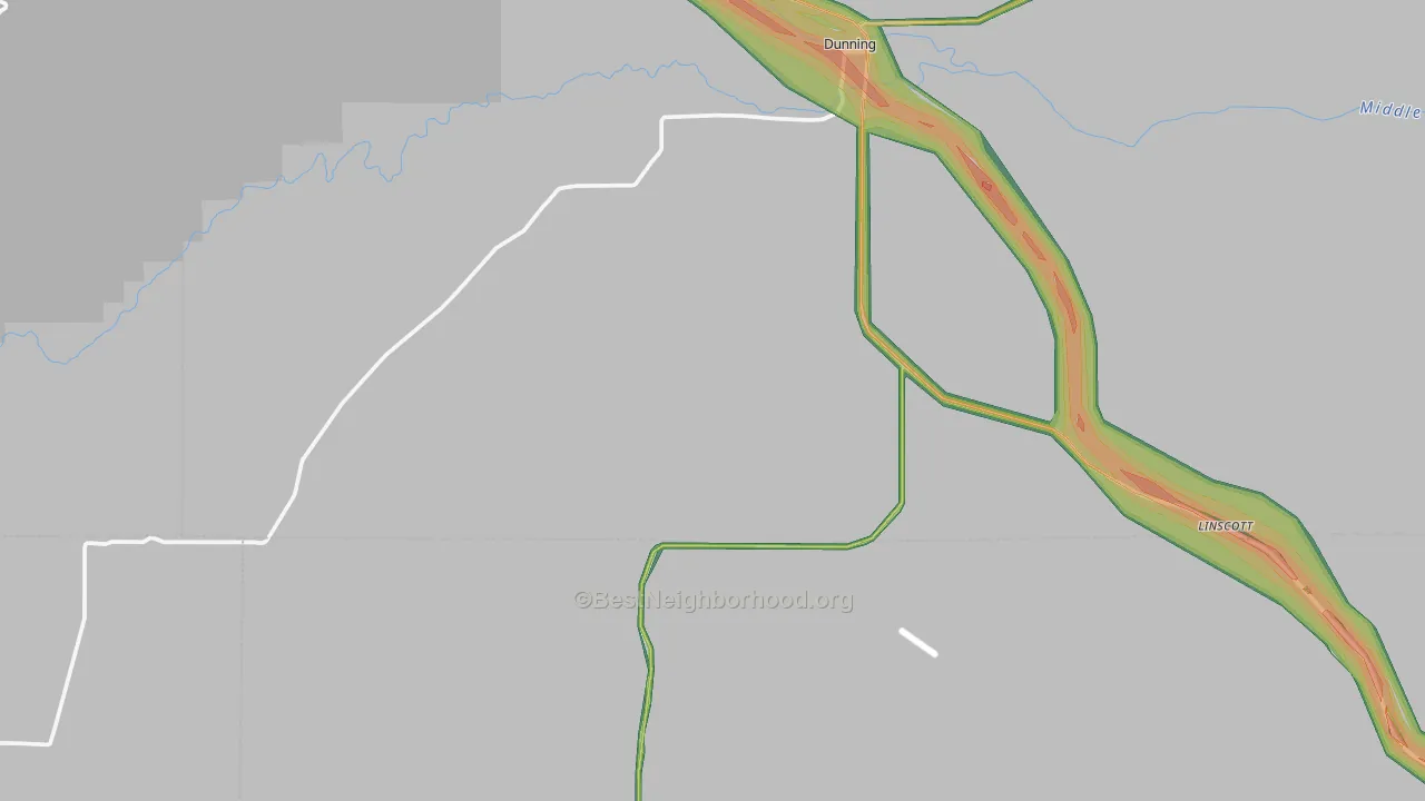 68833, NE Map of Noise Levels in 68833