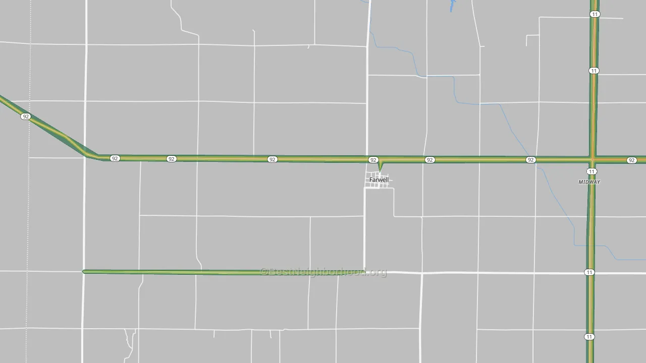 68838, NE Map of Noise Levels in 68838