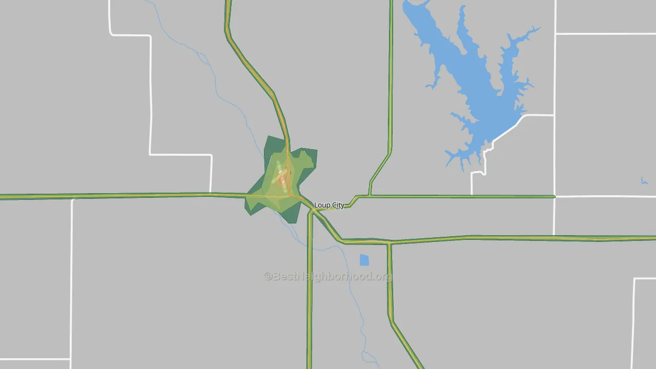 68853, NE Map of Noise Levels in 68853