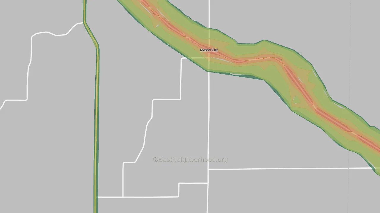 68855, NE Map of Noise Levels in 68855