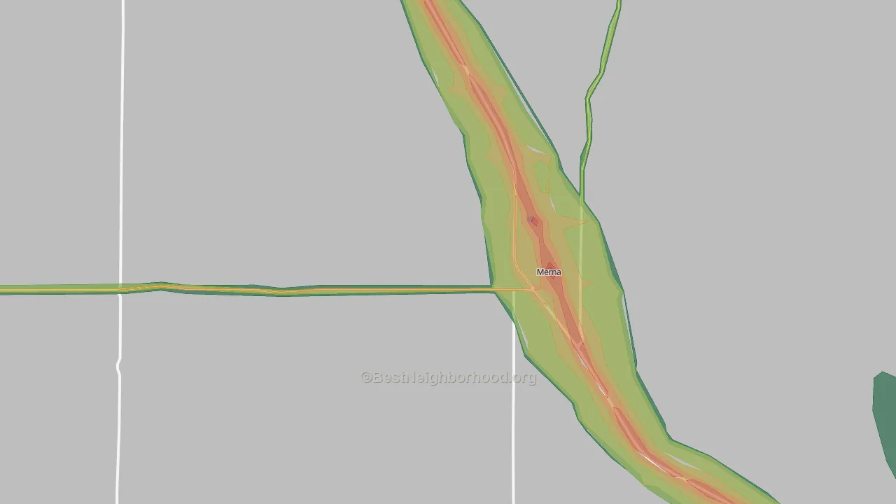 68856, NE Map of Noise Levels in 68856