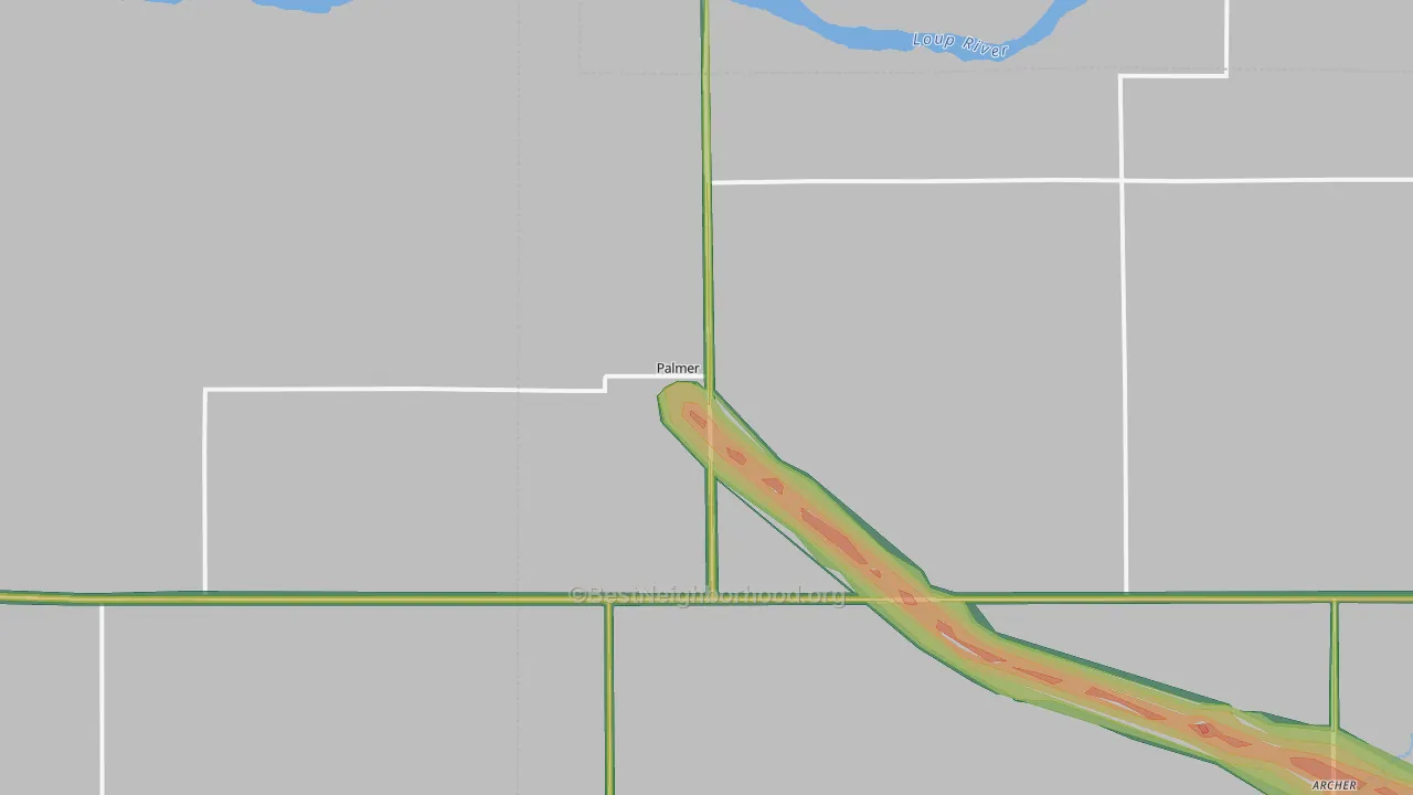 68864, NE Map of Noise Levels in 68864