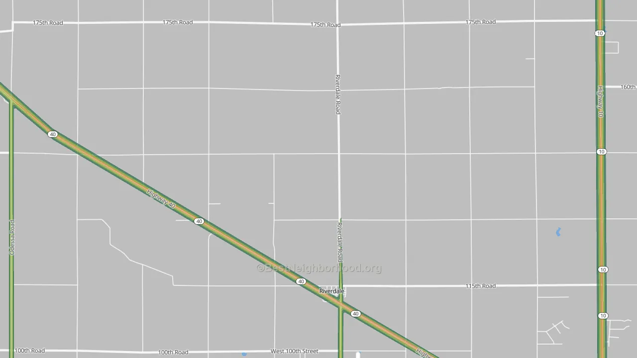 68870, NE Map of Noise Levels in 68870