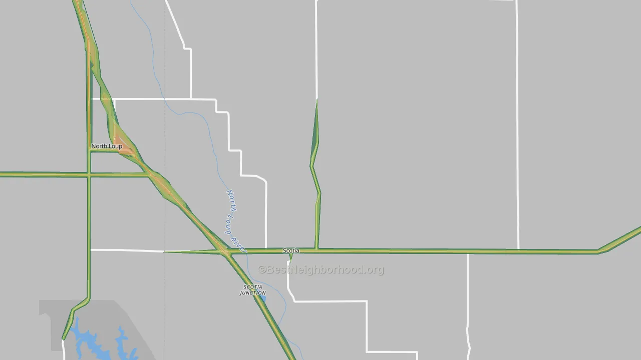 68875, NE Map of Noise Levels in 68875