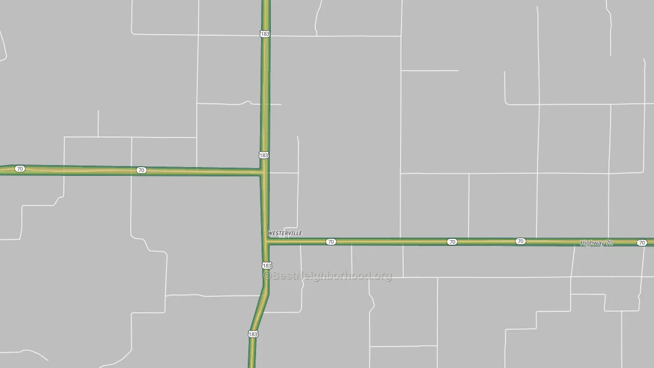 68881, NE Map of Noise Levels in 68881