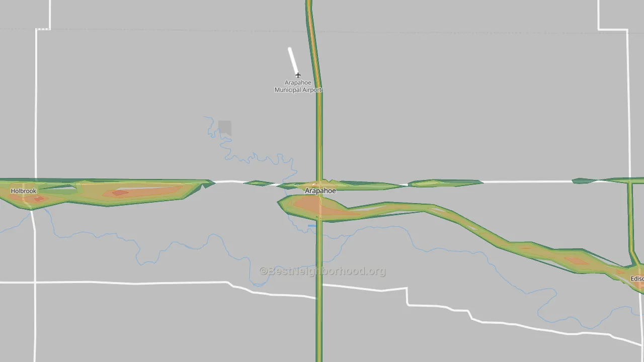 68922, NE Map of Noise Levels in 68922