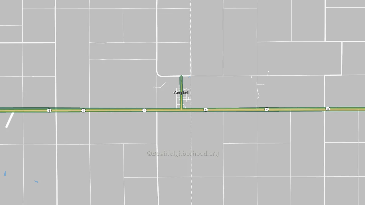 68932, NE Map of Noise Levels in 68932
