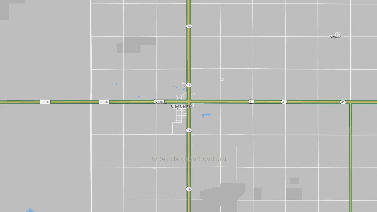 68933, NE Map of Noise Levels in 68933