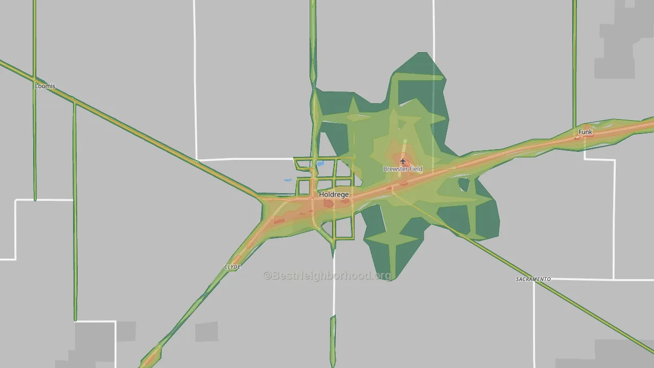 68949, NE Map of Noise Levels in 68949