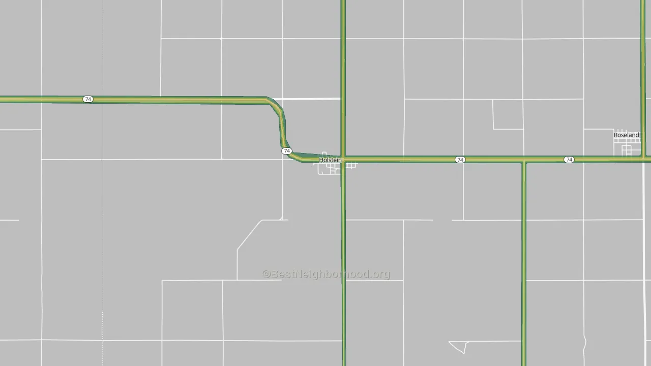 68950, NE Map of Noise Levels in 68950