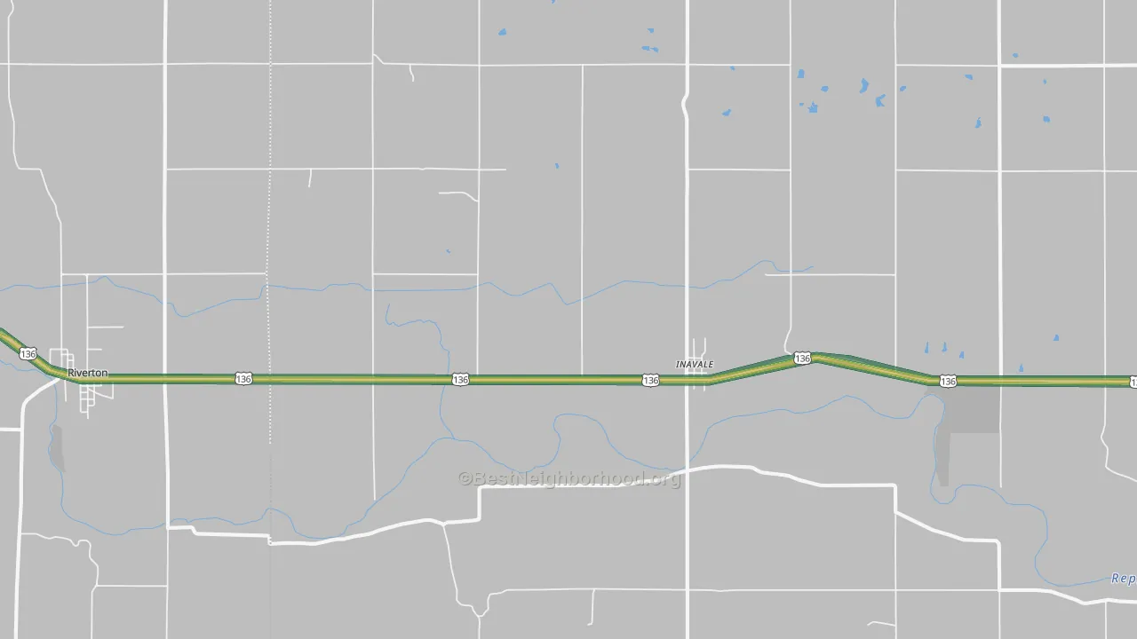 68952, NE Map of Noise Levels in 68952