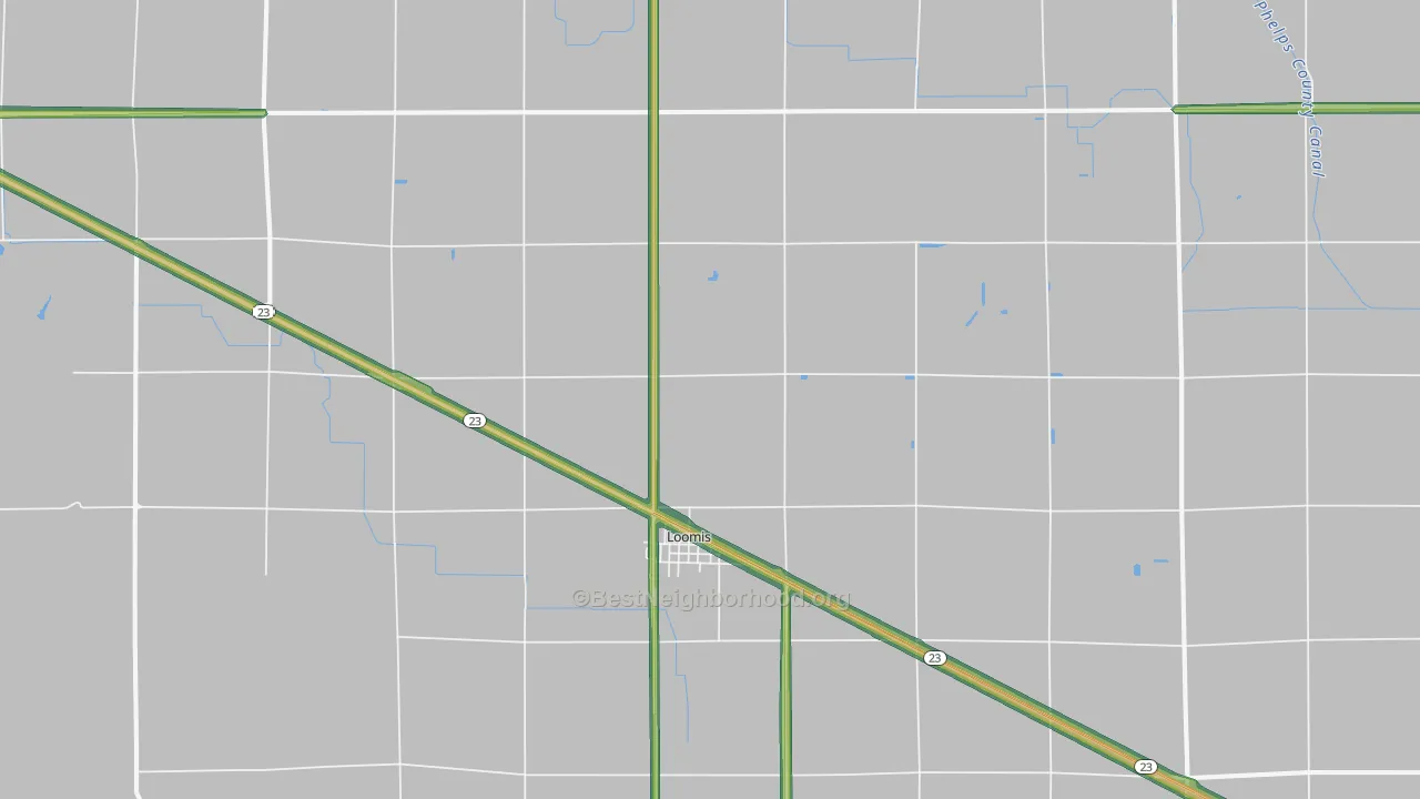68958, NE Map of Noise Levels in 68958