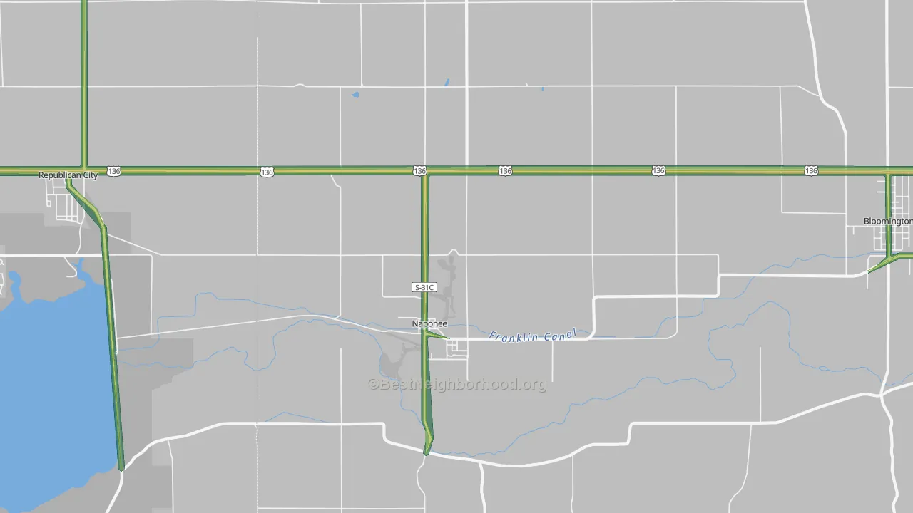 68960, NE Map of Noise Levels in 68960