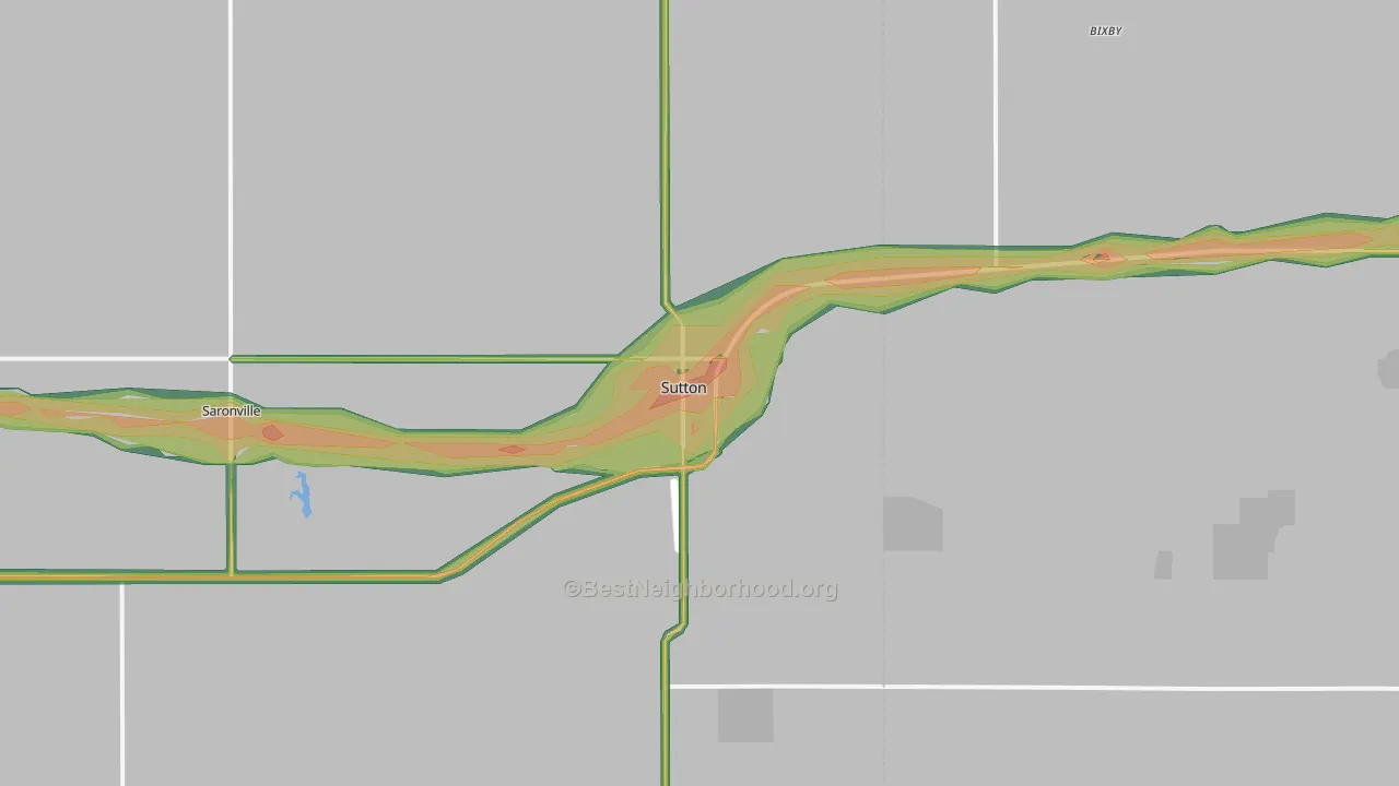 68979, NE Map of Noise Levels in 68979