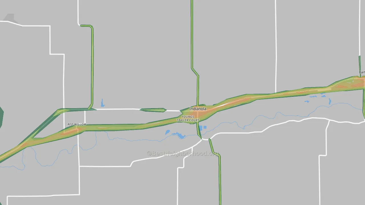 69034, NE Map of Noise Levels in 69034