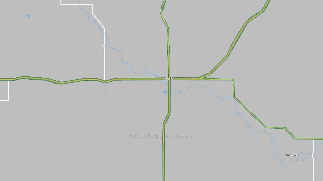 69120, NE Map of Noise Levels in 69120