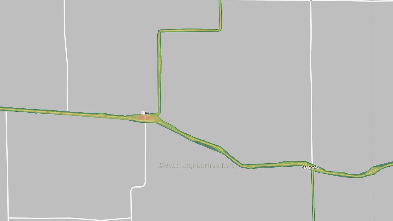 69134, NE Map of Noise Levels in 69134