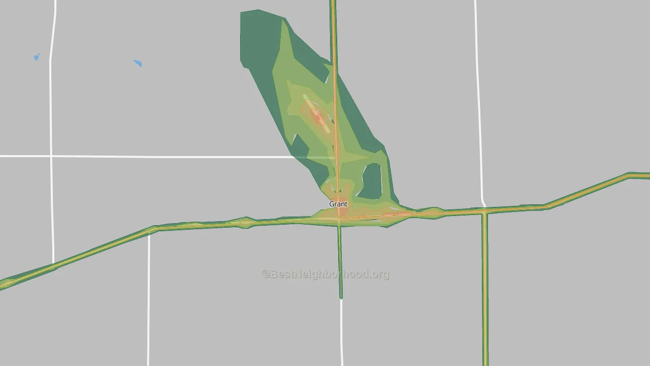 69140, NE Map of Noise Levels in 69140