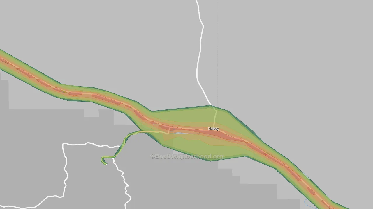 69142, NE Map of Noise Levels in 69142