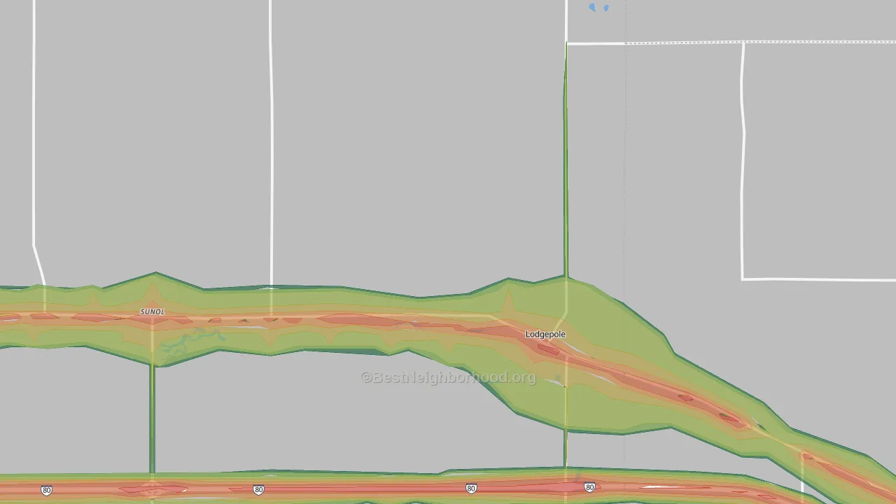 69149, NE Map of Noise Levels in 69149