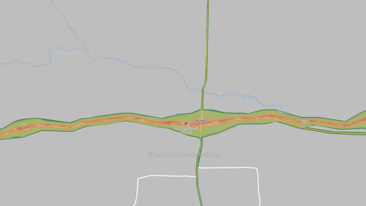 69152, NE Map of Noise Levels in 69152